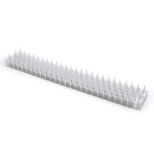 Cat Repellant Garden Deterrents for Gardens Fence Bird Spikes 20 Pack (43cm x 6.5cm x 2cm), Transparent, 8.6 Meters