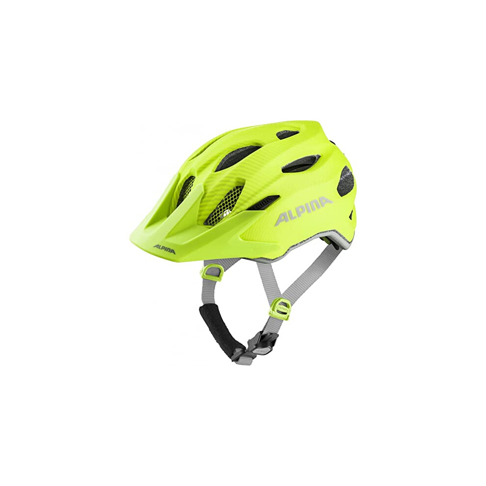 Unisex - Children, CARAPAX JR. FLASH cycling helmet, be visible matt, 51-56 cm