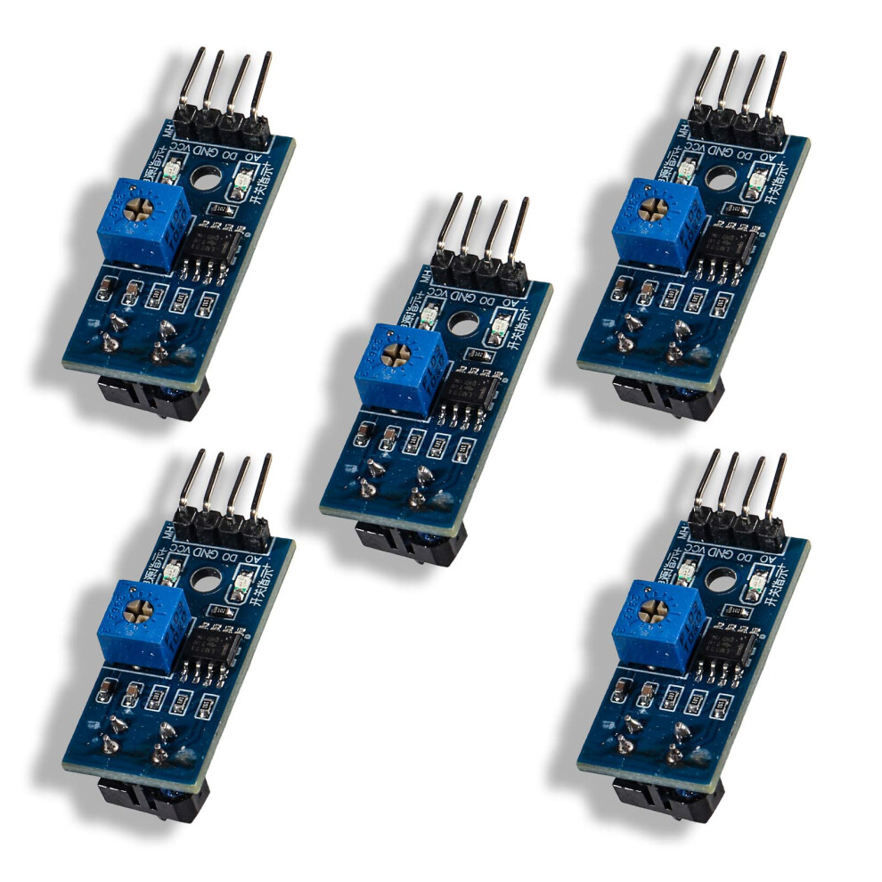 5Pcs Tcrt5000 Infrared Reflective Sensor Modules, Tcrt5000 Infrared Reflective Photoelectric Switch Ir Tracking Sensor Module Obstacle Avoidance 701715458567