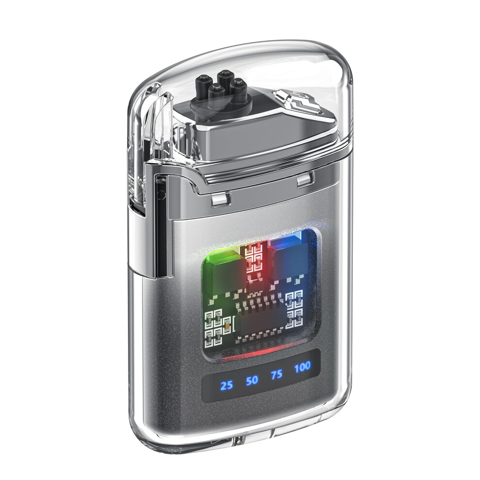 Vvay Black Transparent Electric Arc Lighter Usb C Rechargeable