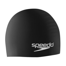 Unisex Silicone Swim Cap, Speedo Black, One Size UK