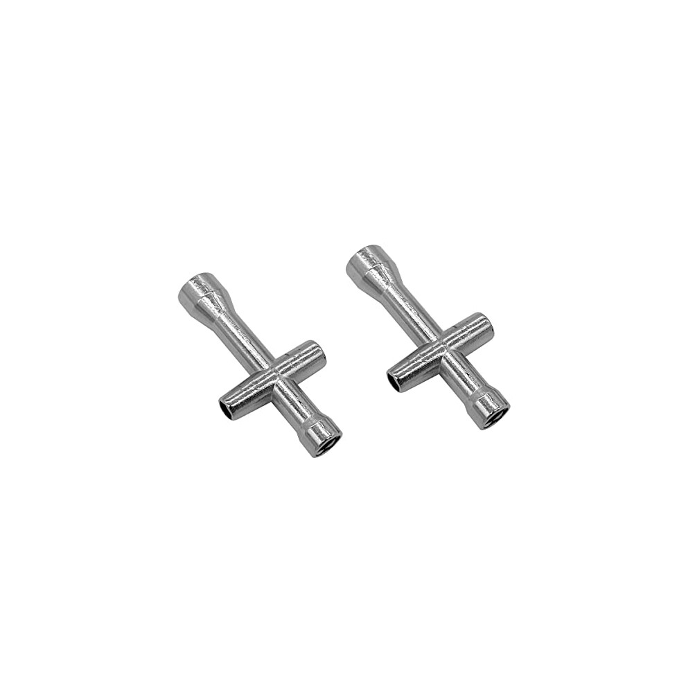2 Pack 4Mm 5Mm 5.5Mm 7Mm Cross Wrenches Maintenance Tool,Small Sleeve Hex Socket Wheel Spanner For Rc Model Car Truck Buggy 5714405919380
