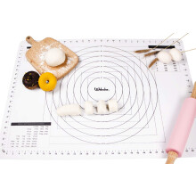 Pastry Mat Silicone Non Stick Baking Sheet Rolling Mat with Measurements 70 x 50 CM / 27.5'' x 19.6'' for Fondant Dough Cookies Cake Macarons Pizza