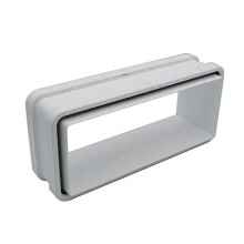 Fast Seal 220mm x 90mm Ducting Quick Fit Connector for Extending Rectangular Flat Pipes Together