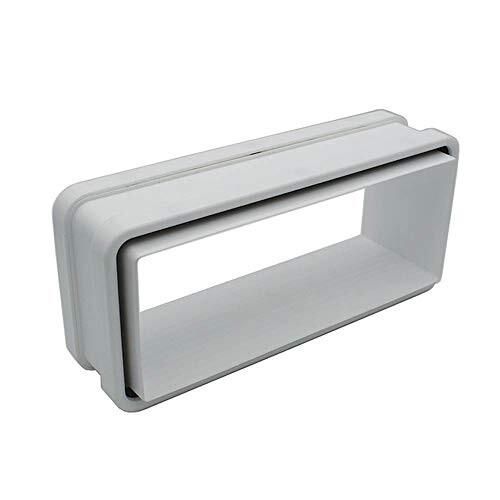 Fast Seal 220mm x 90mm Ducting Quick Fit Connector for Extending Rectangular Flat Pipes Together