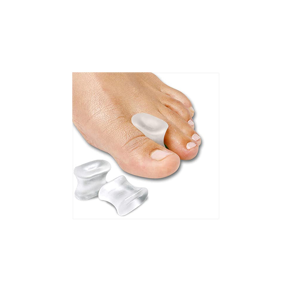 Natracure Gel Toe Separators & Bunion Toe Spacers For Toe Alignment Â Toe Straighteners For Crooked Toes, Curled Toes And Overlapping Toes Corrector,