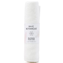 Dual Action Facial Cloth, Luxury Cotton Muslin and Bamboo Ultra-Soft Terry - 100% Natural (Single)