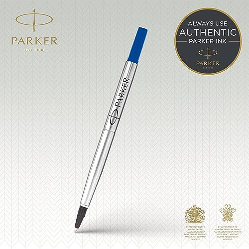 Parker Rollerball Pen Refills | Fine Point | Blue QUINK Ink | 12 Count 1