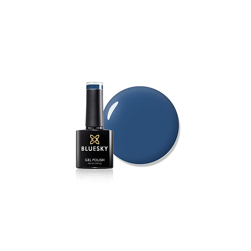 Gel Nail Polish, Blue Rapture 80558, Blue, Dark,Winter Long Lasting, Chip Resistant, 10 ml (Requires Drying Under UV LED Lamp)