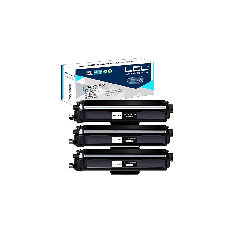 Comatible Toner Cartridge Tn243 Tn247 Tn-247 Tn247bk Tn-247Bk 3000Pages (3 ) Replacement For Brother Hl-L3210cw Hl-L3230cdw Hl-L3270cdw Black 613497664831