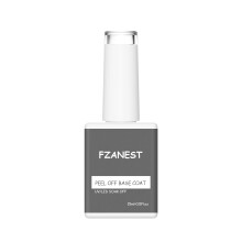 FZANEST Peel Off Basislack Gel-Nagellack 15ml UV LED Licht Peelfähiger Basislack Ungiftig Vegan