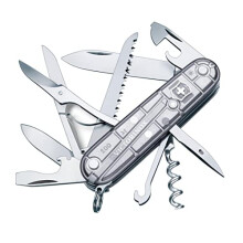Huntsman Swiss Army Knife, Medium, Multi Tool, Camping Knife, 15 Functions, Large Blade, Bottle Opener