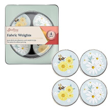 Pattern Fabric Weights - for Sewing, Crafts, Pattern Cutting, Dressmaking, Tailoring, Quilting, 4 x 75g, Daisy