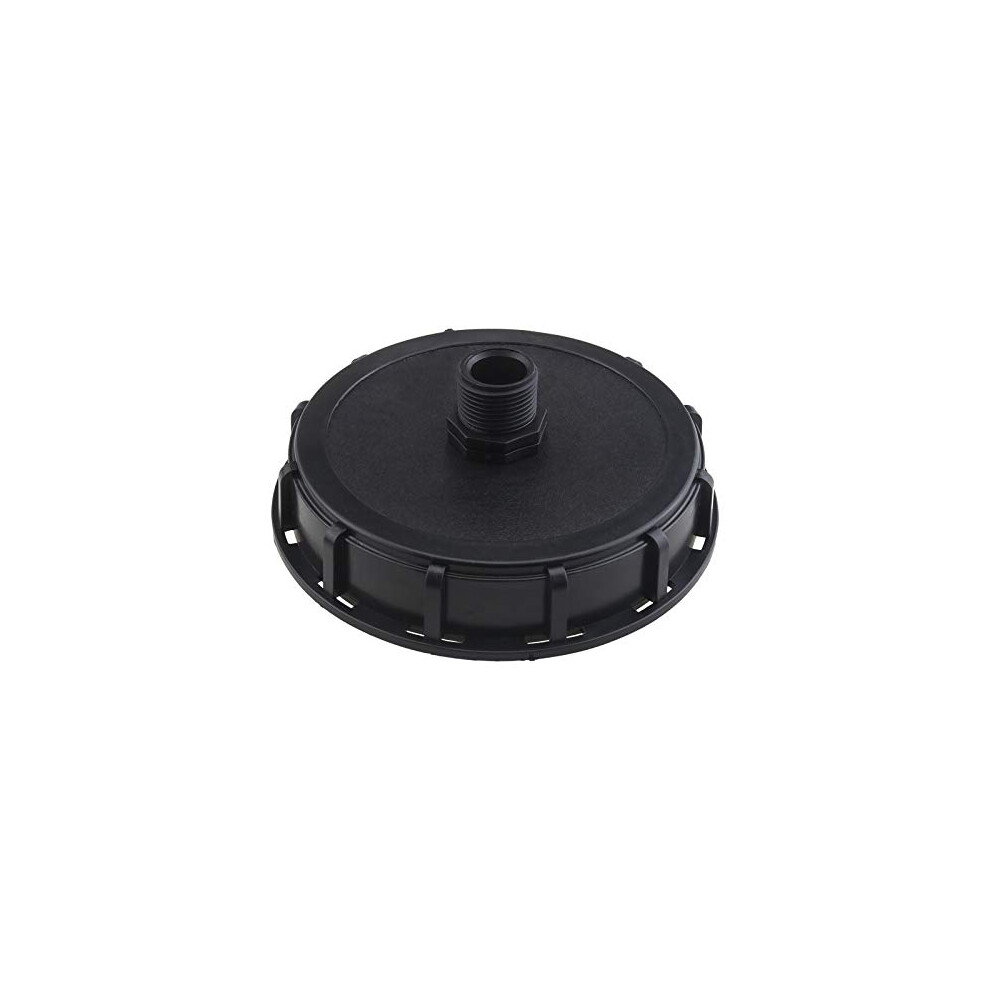IBC Vented Lid 165mm Dia with 32mm Coarse Male Thread 1 Vent Hole Plastic for IBC Ton Bucket IBC Tank Adapter Connector Barrels Fitting Parts