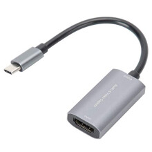 USBC C to HDMI ,Video Capture Card TYPE-C HDMI to USB-C 4K 1080P Game Live Silver Gray Free Drive Z29A,Highdefinition HDMI Game Capture Card for