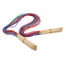 18PCS Circular Knitting Needles 40cm Bamboo Needles Colorful Tube Sweater Scarf Knitting Tools Handmade Accessories