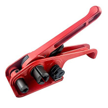 QWORK Heavy Duty Handy Strapping Kit, Poly Strapping Tensioner & Cutter Manual Banding Tools Windlass for 1/2" -3/4" Width Polyester Polypropylene