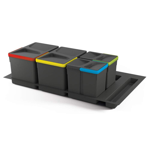 Drawer System, Cut Waste Sorting bin, Base for 90cm Cabinet (836x482mm), Grey 2