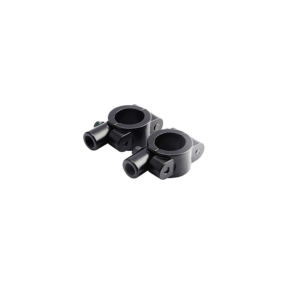Motorcycle Handlebar Mirror Mount Clamp, 2Pcs Universal Motorcycle Handlebar Rearview Side Mirrors Adapter Holder Mount 10Mm 7/8" Aluminum Clamp Black 738587720881