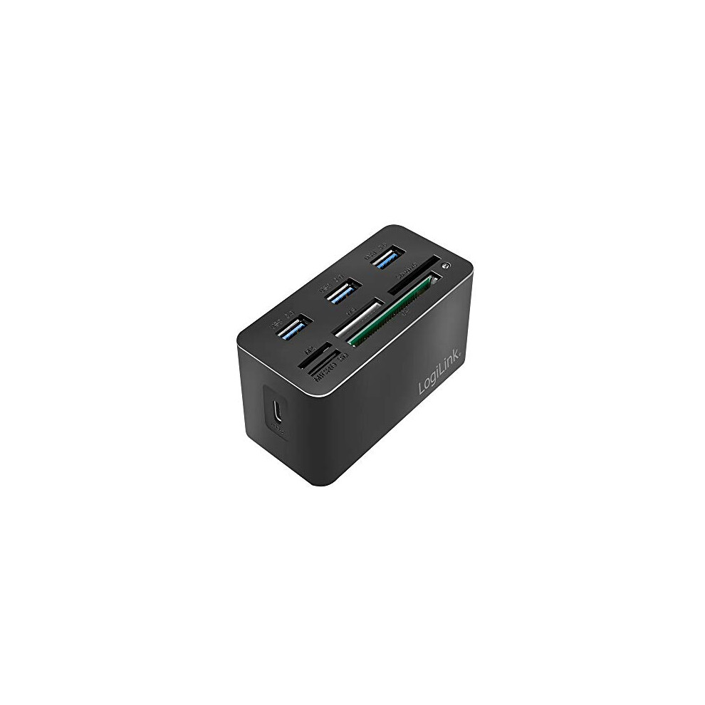 Cr0046 Usb 3.2 Gen 1 Card Reader For Ms/Sd/M2/Microsd/Cf Cards And 3X Usb Black 4052792061314