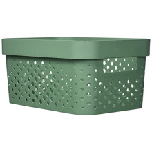 Infinity Tray 4.5 L Dots Recycled Plastic Pink Crates, PP, Pink, S