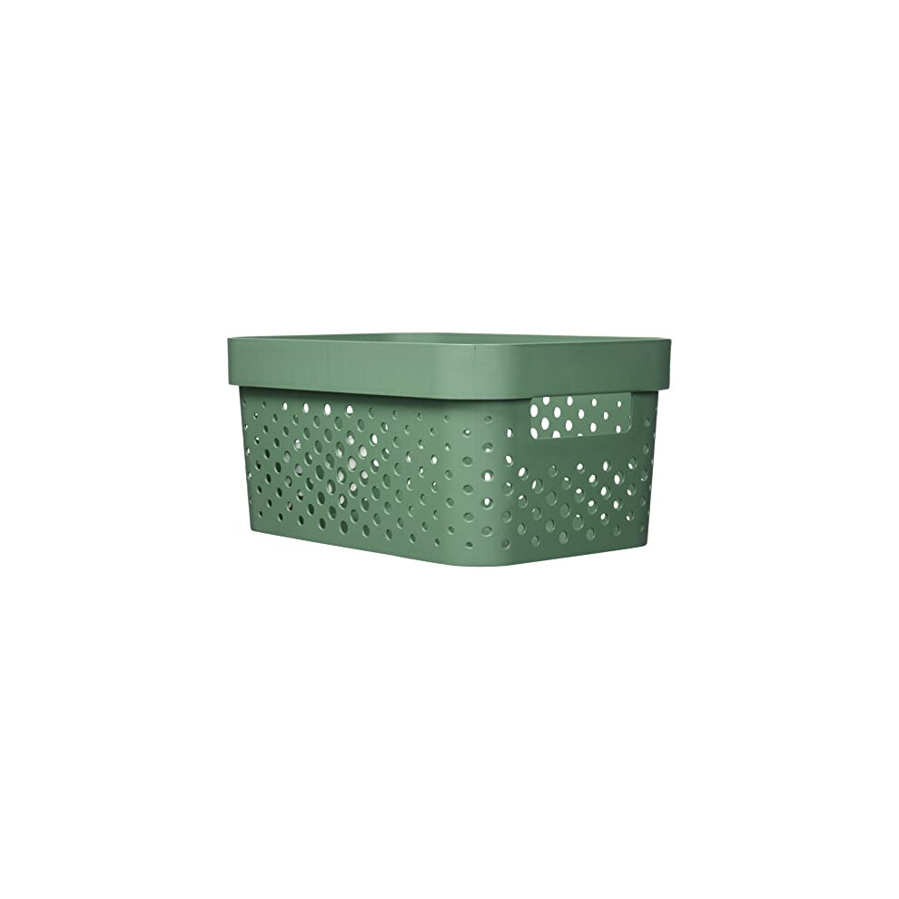 Infinity Tray 4.5 L Dots Recycled Plastic Pink Crates, PP, Pink, S