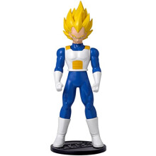 Dragon Ball Flash Series Super Saiyan Vegeta Anime Figure | 4'' Tall Super Saiyan Vegeta Action Figure | Dragon Ball Super Anime Merch Contains