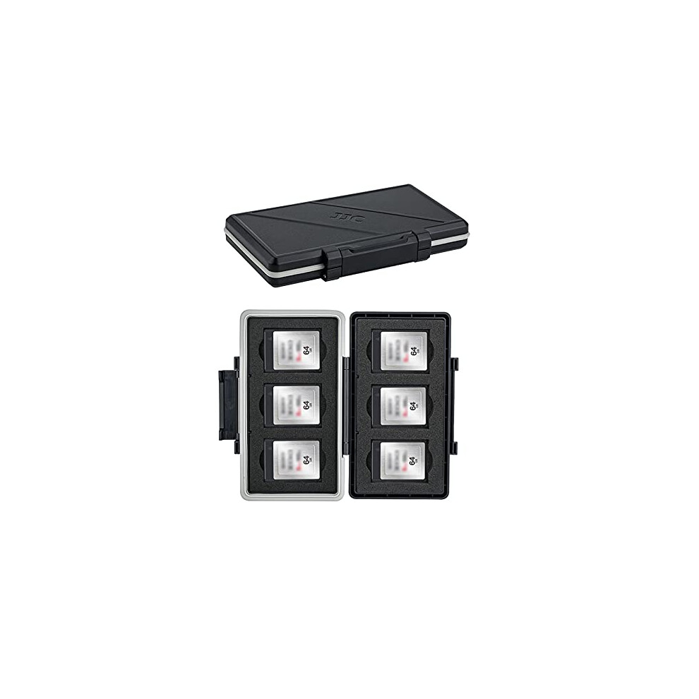 6 Slots XQD Card Holder, Water-Resistant Shockproof, XQD Card Case for Nikon Z6 Z7 D4 D850 D5 D500 D4S Panasonic Lumix DC-S1R DC-S1-image-OPC-PDVWTT7-NEW