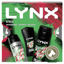 Africa Trio Deodorant Gift Set Body Wash, Body Spray and Anti-perspirant perfect for his daily routine 3 piece
