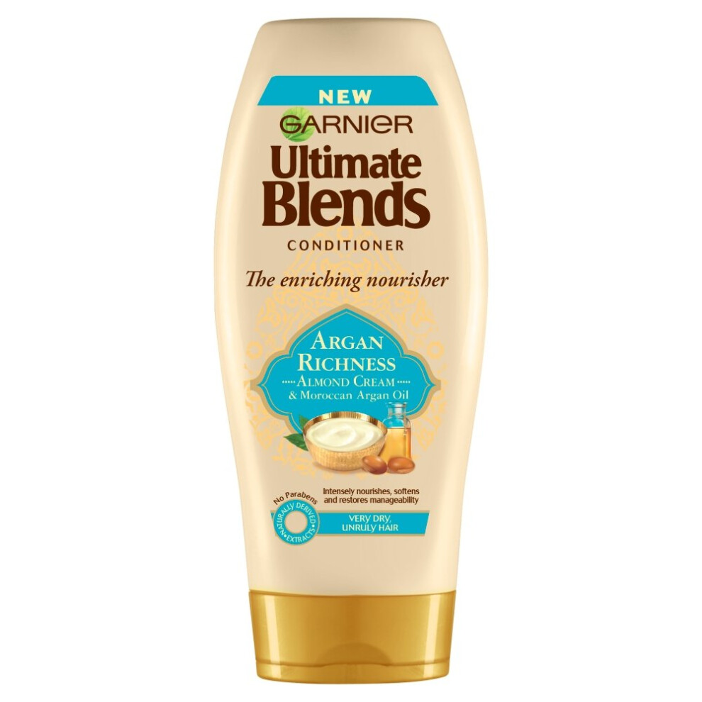 Garnier Ultimate Blends Argan Oil And Almond Hair Conditioner, 360Ml