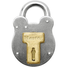 2750EURD Vintage Design Padlock, Grey, 8,7 x 5 x 1,3 cm