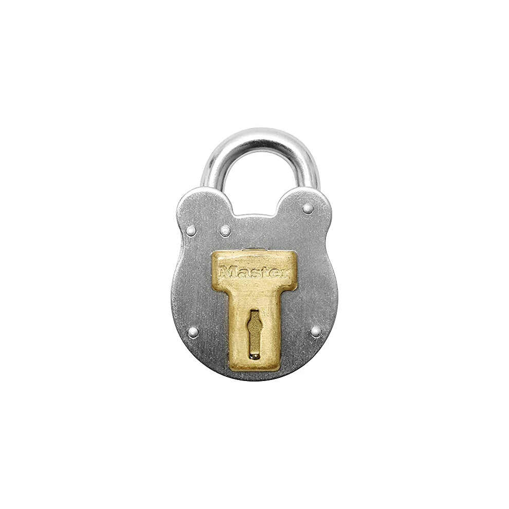 2750EURD Vintage Design Padlock, Grey, 8,7 x 5 x 1,3 cm