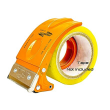 Tape Packing Dispenser Gun, Fast Reload 75mm (3 Inch) Heavy Duty Parcel Tape Gun, Pistol Grip Carton Sealer, Orange
