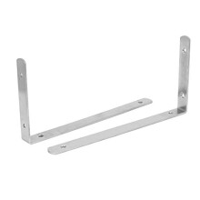 300mm 12-inch Length Stainless Steel 90 Degree L Shaped Angle Bracket Brace 2pcs