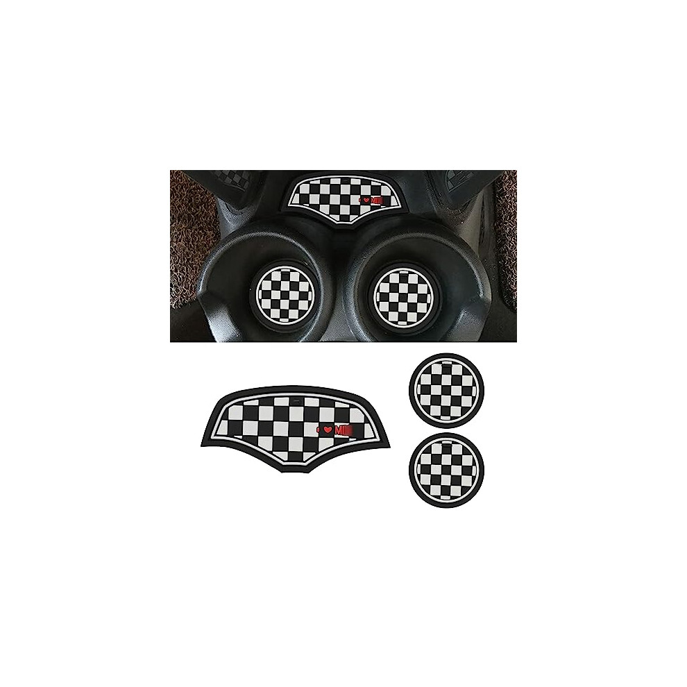 Cup Coaster Compatible With Mini Cooper Hatchback F55 F56 Silicone Cup Holder Coaster Center Console Storage Box Silicone Car Coasters For Cup Holders 733039481716