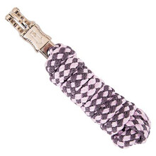 Merauno Lead rope for horse - tethering rope in various stylish designs, lead rope, pony, donkey, goat with panic hook, black, blue, rose gold,