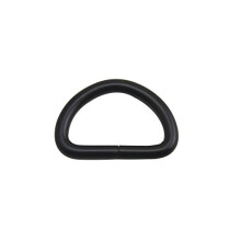 1" Inner Diameter Black D Rings Buckles D-ring Non-welded For Webbing Strapping Pack of 15