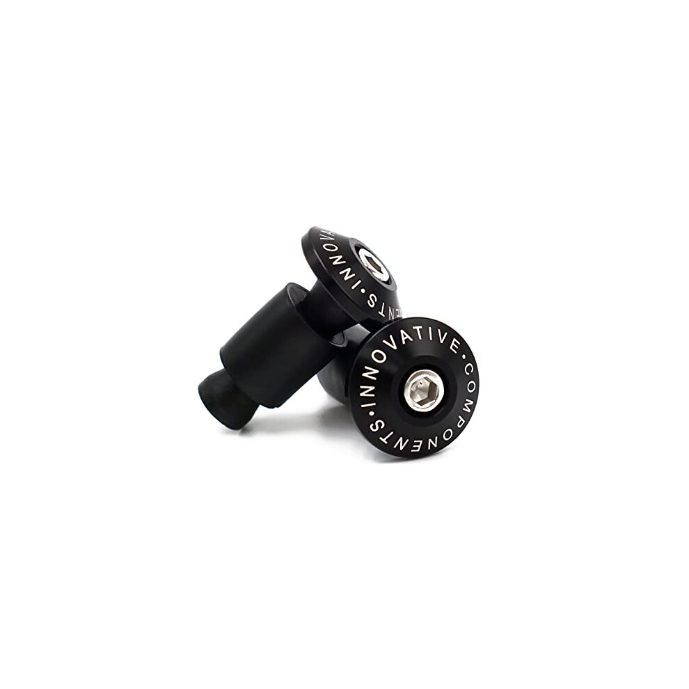 7/8" 22Mm Universal Motorcycle Cnc Handlebar Grips Bar End Plugs For Kawasaki Suzuki Yamaha Ducati Triuph- Black 3584456855621