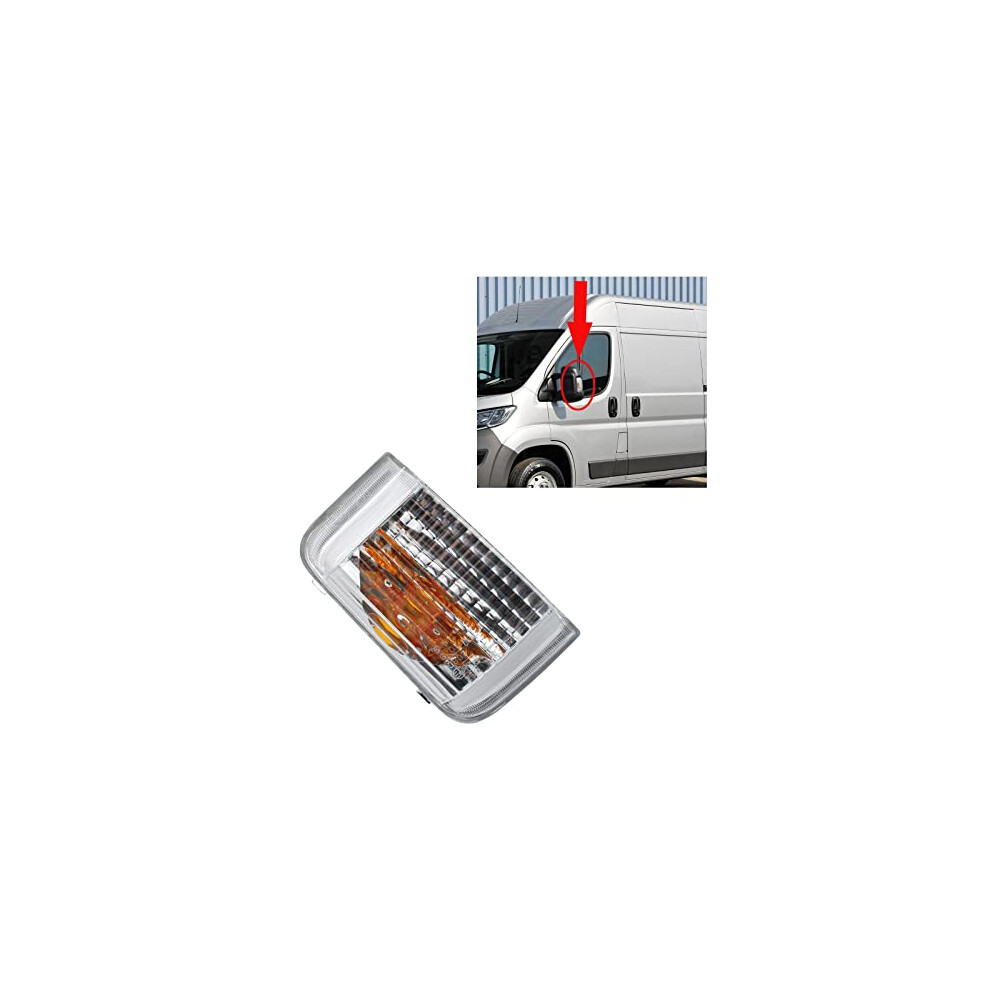 Door Wing Mirror Indicator Lens Clear Left Passenger Side For Peugeot Boxer Fiat Ducato Citroen Relay 6325H0 6325H3 758636149821