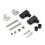Spotlights Bracket, 2Pcs Aluminum Alloy Black Motorcycle Modified LED Spotlights Bracket Holder ATV UTV Light Bar Mounts Mounting Bracket Mini Bar 6