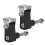 Spotlights Bracket, 2Pcs Aluminum Alloy Black Motorcycle Modified LED Spotlights Bracket Holder ATV UTV Light Bar Mounts Mounting Bracket Mini Bar 1