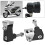Spotlights Bracket, 2Pcs Aluminum Alloy Black Motorcycle Modified LED Spotlights Bracket Holder ATV UTV Light Bar Mounts Mounting Bracket Mini Bar 3