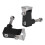 Spotlights Bracket, 2Pcs Aluminum Alloy Black Motorcycle Modified LED Spotlights Bracket Holder ATV UTV Light Bar Mounts Mounting Bracket Mini Bar 5