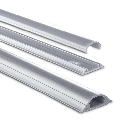 Hama PVC Kabelkanal Halbrund 100/3,5/0,9cm Grau
