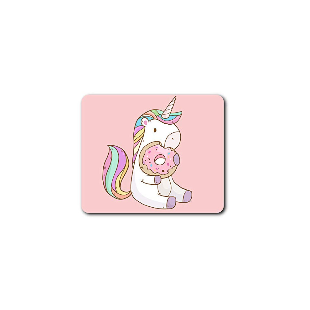 Cute Unicorn Donut Horse Girls Mouse Mat Pad Computer Pc Laptop Gaming Office Home Desk Accessory Gadget 8840 Pink 7625999166068