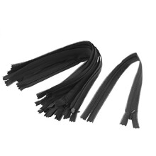 Nylon Invisible Concealed Zip Zipper 14 Inch 10 Pcs Black