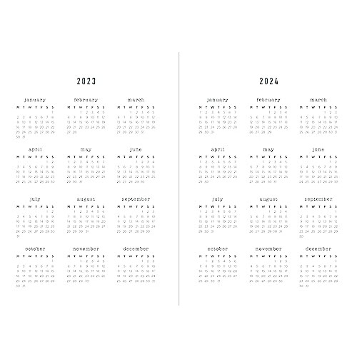 Letts Big Plans A6 2024 day to page with appointments diary - rust 2