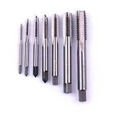7pcs Metric HSS 6542 Left Hand Thread Tap Set, M3 M4 M5 M6 M8 M10 M12