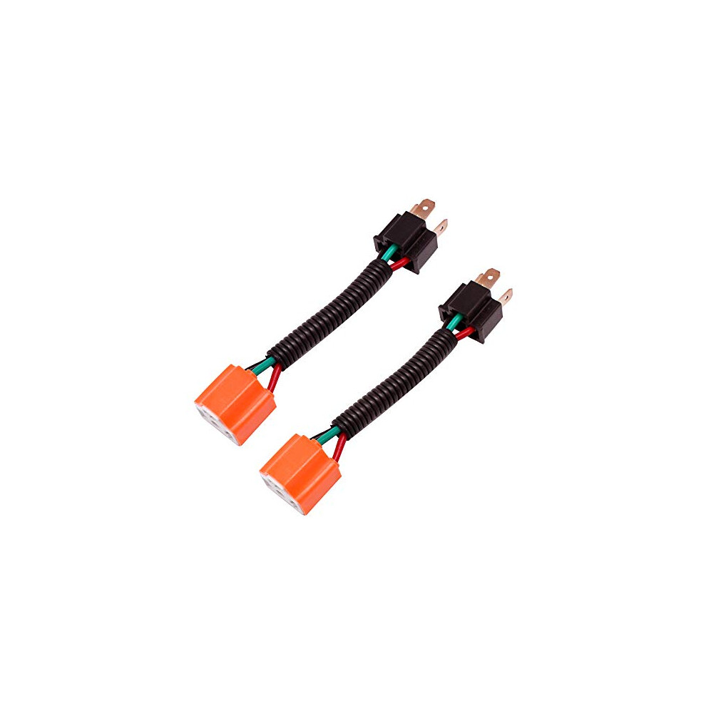 H4 Female Ceramic Headlight Extension Connector Plug Bulb Wire Socket (H4 Ceramic Connector) 793420353671