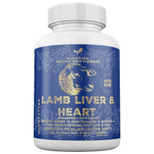 Grass Fed Desiccated Lamb Liver & Heart Capsules 2250mg (120 Pills, 750mg Each), CoQ10, Energy, Digestion, Detoxification, Heart Health, Non-GMO,